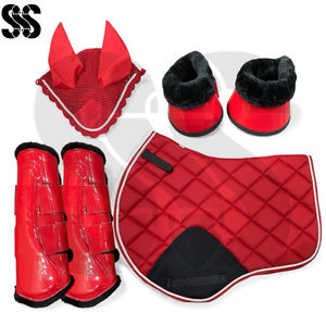 Ensembles de tapis de selle pour chevaux OEM ODM Nouveau modèle tendance Doux Respirant Antidérapant en Coton Polaire Polyester Épaisseur 1,5/2 cm pour le saut d'obstacles - Product Image 2