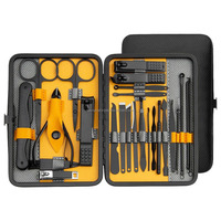 Ensemble professionnel de manucure et pédicure pour bébés 10/15/25 pièces |   Kit de coupe-ongles multifonction en acier inoxydable, boîte cadeau |   Luxueux