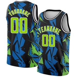 Camisetas de Baloncesto con Diseño Personalizado, Impresión Digital, Color Personalizado para Universidad, Unisex, Transpirables, Antibacterianas, Tallas Grandes, Sin Mangas, 100% - Product Image 6
