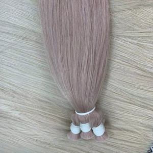 ผมต่อของมนุษย์มัดผมแบบถักเปียผมตรงย้อมสีผม - Product Image 2