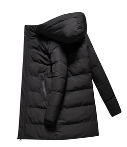 Chaqueta de bombardero formal con capucha recubierta personalizada de alta calidad impermeable a prueba de viento Unisex - Product Image 4