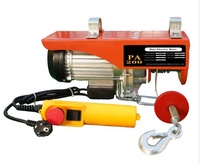 Mini palan électrique 300 kg 500 kg 1000 kg de capacité de levage, palan à câble avec chaîne en acier 220V pour fermes et hôtels