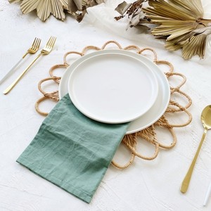 Super Venta caliente precio barato bajo MOQ hecho a mano Rani flor natural ratán manteles-Redondo, decoración de la pared, cargador de mesa para el hogar - Product Image 3