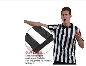 Uniforme d'arbitre professionnel pour hommes et femmes Maillot d'arbitre de football thaïlandais Chemises d'arbitre de formation de football à demi-fermeture éclair en polyester - Product Image 3