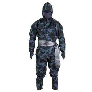 Vêtements d'entraînement d'arts martiaux unisexes, imprimé camouflage ninja, 100% coton, personnalisable, ceinture ajustable de haute qualité, logo sur le devant - Product Image 6