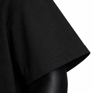 Camiseta Negra para Hombre con Gráfico de Llama Abstracta, Estilo Urbano Oversize, Precio al por Mayor, Casual - Product Image 4