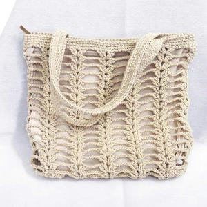 BOLSO DE HOMBRO DE GANCHILLO BLANCO DE MODA ÚNICA AL POR MAYOR - Product Image 2