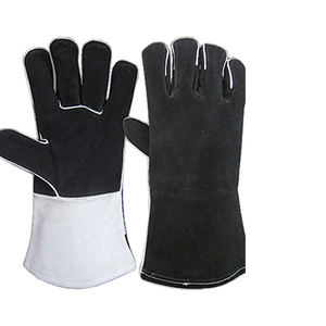 Gants de soudage personnalisés en cuir de chèvre noir de qualité supérieure/Nouveau dernier design 2025 Gants de soudage - Product Image 1