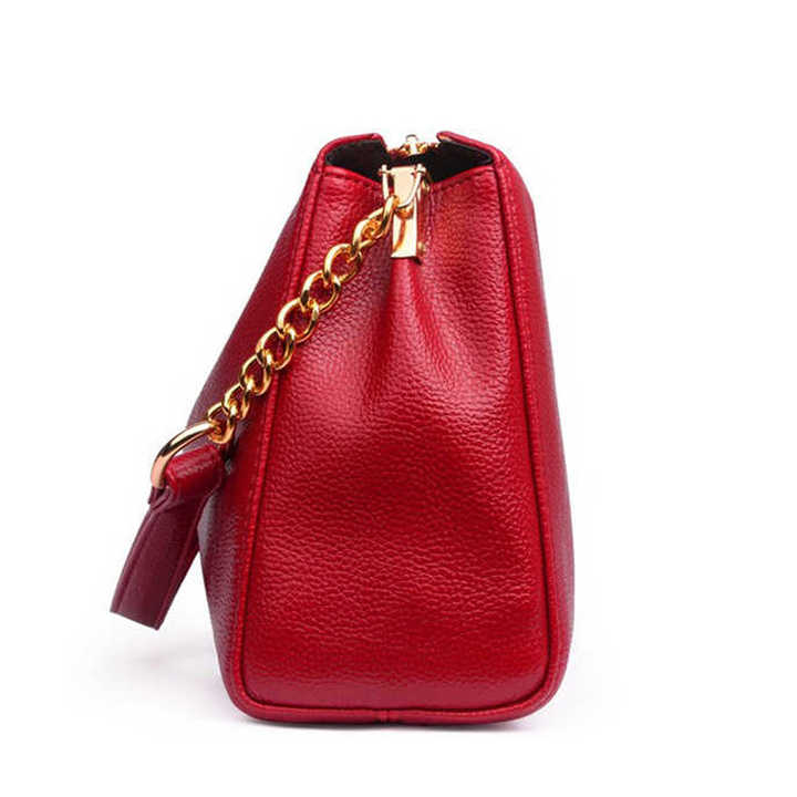 OEM Wholesale Leather Shoulder Bag for Women Genuine Leather Shoulder Bag Fashionable Vintage Crazy Horse Leather Women Bag