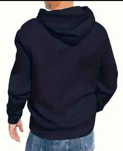 Sweat à capuche pour homme de qualité supérieure, ultra confortable et douillet, 100% coton, uni, teint et brodé avec impression numérique pour l'hiver - Product Image 3