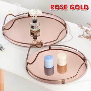 Ensemble moderne de 3 plateaux de service multicolores, idéal pour l'organisation de la coiffeuse, la décoration intérieure et les réceptions quotidiennes, vente en gros depuis l'Inde - Product Image 2