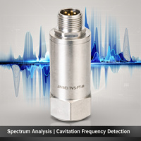 Capteur de vibration triaxial industriel JINWEI TVS-FT-M, sécurité intrinsèque IP66, 316L, RS485, 25,6 kHz, montage magnétique, moteur de pompe
