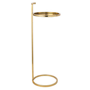 Offre spéciale, bout de canapé au design unique, Table d'appoint en métal, Table ronde à fleurs pour la décoration intérieure - Product Image 1