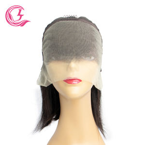 CLJhair venta al por mayor Perruque Bob peluca con malla frontal transparente brasileño negro 13X4 <span class=keywords><strong>pelucas</strong></span> rectas cerca de mí para mujer - Product Image 4