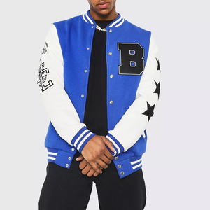 Chaqueta Universitaria de Talla Grande para Hombre, Diseño Personalizado de la Mejor Calidad, Resistente al Viento, Ecológica, con Cuello Alto, Hecha a Medida con Tela de Lona - Product Image 1