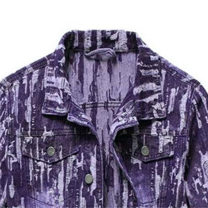 LAtest Arrival Stylish Dark <b>Denim</b> Jean <b>Jacket</b> for Men's Winter Warm Windproof Customization with Patches Trending - Product Image 3