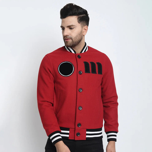 Chaqueta universitaria de lana bordada Chanelle personalizada, última llegada, chaqueta Bomber de alta calidad Letterman Baseball University - Product Image 2