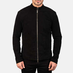 Cool Nouvelle Collection 100% Veste à glissière en cuir de vachette véritable pour hommes Doublure en satin avec broderie et patchs personnalisés - Product Image 5