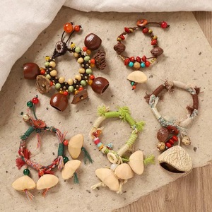 Clochette éolienne artisanale mignonne <span class=keywords><strong>en</strong></span> coquillages naturels, ornement suspendu <span class=keywords><strong>en</strong></span> <span class=keywords><strong>bois</strong></span> pour sac, porte-clés, jouet pour bébé et enfant - Product Image 3