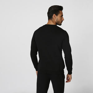 Precio al por mayor hombres sudadera personalizada en blanco de cuello redondo hombres sudadera de gran tamaño transpirable sudadera para hombres - Product Image 6