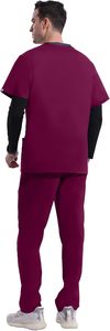 Conjunto de Top y pantalones para hombre, ropa de trabajo profesional, conjunto de uniforme para hombre, diseño Simple, uso práctico - Product Image 6