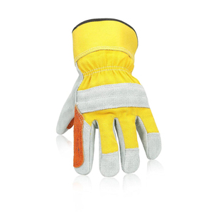 Unisex Custom Made Winter Leather Working Gloves Comfortable Anti-Slip Anti-Impact Working Gloves for Men Hand <b>Arm</b> Protection - Product Image 2