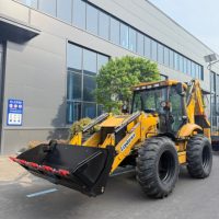 Pelle rétrocaveuse RG-388-4AM, capacité de charge de 3 tonnes, accessoires personnalisables pour les travaux d'ingénierie industrielle