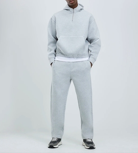 Ensemble de jogging décontracté vintage personnalisé, sweat-shirt à capuche délavé à l'acide, pantalon de survêtement à jambe droite, survêtement pour homme - Product Image 4