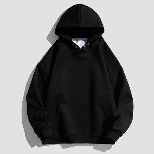 Sudaderas con capucha de gran tamaño personalizadas de 500GSM, diseño de logotipo personalizado, sudaderas con capucha de algodón con hombros caídos, sudaderas con capucha pesadas para hombres - Product Image 3
