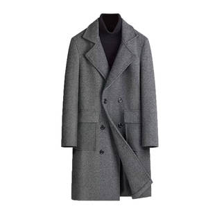 <b>Men</b> Long Coat Classic Fashion Office Outerwear <b>Men</b> Long Coat Tailored Fit Elegant <b>Overcoat</b> <b>Men</b> Long Coat - Product Image 1