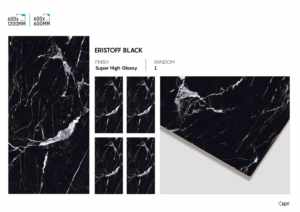 Carreaux muraux en porcelaine super noir à haute brillance 24x48 pouces, aspect poli élégant pour les espaces intérieurs de luxe - Product Image 4