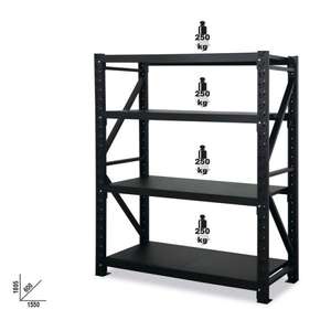 Estantería básica BETA Amplia con 4 estantes - Product Image 1