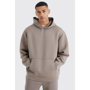 Personalizado de los hombres de peso pesado sólido Casual francés Terry algodón chándal conjunto con pantalones de chándal Sudadera con capucha y Joggers - Product Image 6