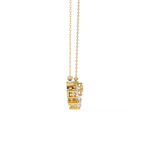 18K Gold Lab Grown Diamond Necklace for Ladies Beautiful Accessory - Product Image 5
