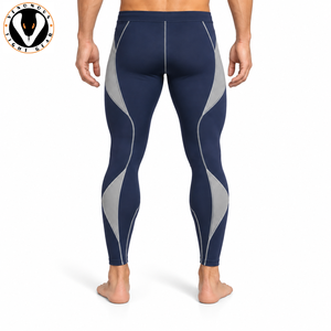 Les leggings d'entraînement pour hommes offrent un matériau durable, un confort respirant et une mobilité flexible pour le sport, la remise en forme et les entraînements réguliers. - Product Image 3