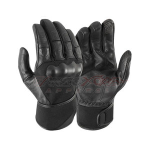 Guantes deportivos de seguridad para motocicleta de cuero sintético para carreras, guantes antideslizantes para protección de nudillos y manos para hombres y mujeres - Product Image 1
