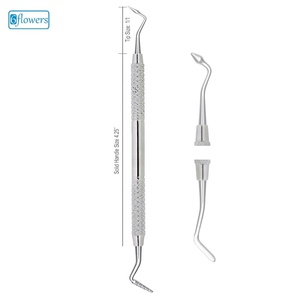 Sonde dentaire manuelle en acier inoxydable à double extrémité, outil de nettoyage des dents, instrument de classe I - Product Image 4