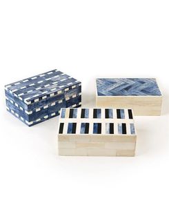 Handmade Bone Inlay Rectangle Jewellery <b>Box</b> for Storage with Classic Style and Solid Pattern - Product Image 4