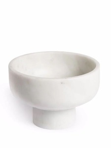 Bol en marbre américain, bol de service décoratif pour table, design moderne et luxueux, respectueux de l'environnement, personnalisé pour la maison, le café, bol de service - Product Image 2