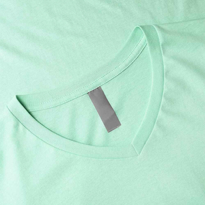 Camiseta Casual de Verano para Hombre, Cuello en V, Algodón, Tallas Grandes M-XL, Corte Ajustado, Estampada, Unisex, Diseño Liso, Camisetas para Hombre - Product Image 3