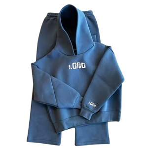 Ensemble de survêtement personnalisable pour homme, hiver, 100% coton molletonné, imprimé, délavé à l'acide, coupe classique, vente en gros OEM - Product Image 1