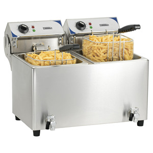 2 friteuses électriques de 7 L avec fonction de vidange d'huile - Product Image 1