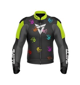 Veste de course en cuir de moto pour homme Vortex 3 Track/Riding, en cuir de vache perforé/kangourou, certifiée CE, toutes tailles et couleurs - Product Image 1