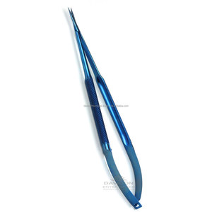 Tijeras de mango de microresorte de titanio, 7 pulgadas (18cm), 8mm d, puntas STR - Product Image 5