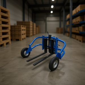 Tuttologistica.it Blue Rough Terrain <b>Pallet</b> Truck M500 Heavy Duty Manual Forklift with Convenient Features for Warehouse Use - Product Image 3