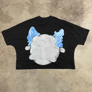 T-shirt col rond en coton mélangé pour hommes, en polyester, logo imprimé personnalisable avec sublimation T-shirts personnalisés - Product Image 5