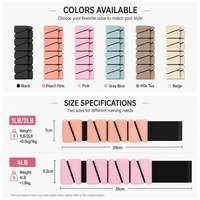 Pesas Ajustables para Muñecas y Tobillos con Silicona Suave al Tacto y Velcro, Ideales para Yoga y Gimnasio en Casa