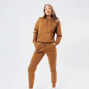 Ensemble de survêtement personnalisé pour femmes, en polyester/coton respirant, coupe-vent, léger, pour l'hiver, vente en gros - Product Image 6