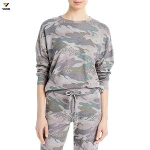 Conjunto de sudadera y pantalones de chándal para correr personalizado, ropa de sublimación 2025, traje deportivo informal, conjunto de dos piezas personalizado para mujer - Product Image 5