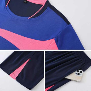 Conjunto de uniforme de equipo de Jersey de voleibol de secado rápido, camiseta de entrenamiento unisex transpirable de poliéster - Product Image 6